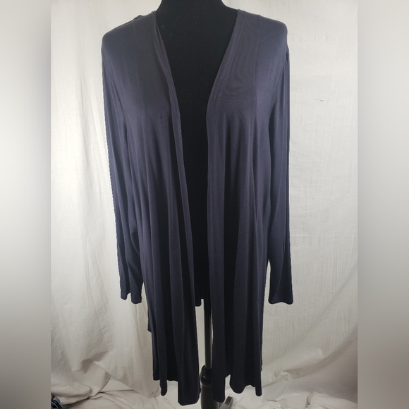 Lane Bryant Navy Long Sleeve Cardigan Sz 18-20 - Picture 6 of 11